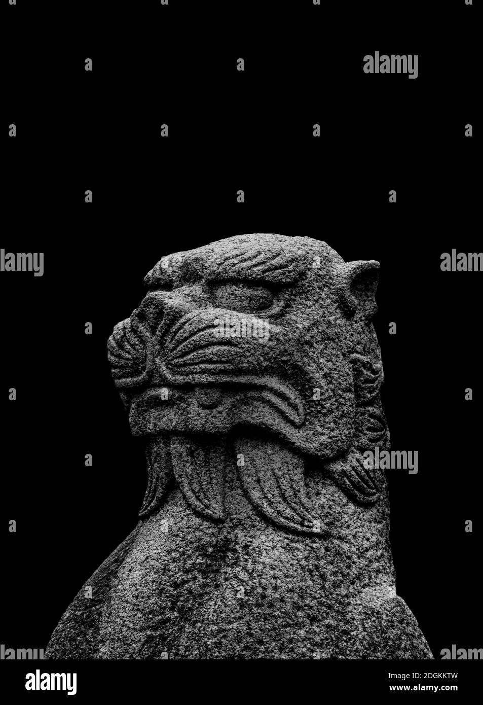 Fantasy Animal Sculpture Creepy Background Stock Photo