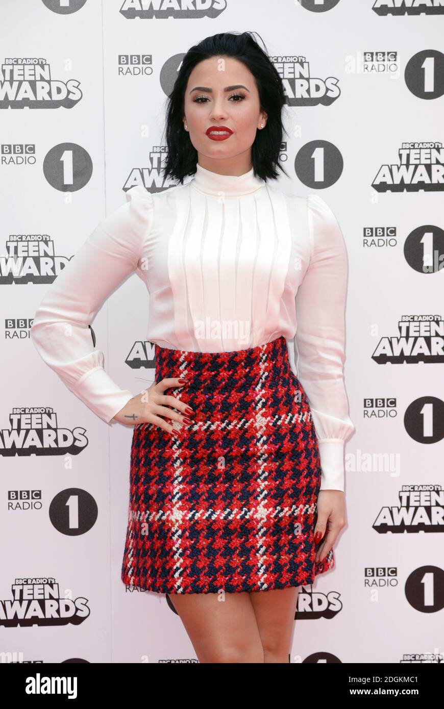 Demi Lovato arriving for the BBC Radio 1 Teen Awards, Wembley Arena