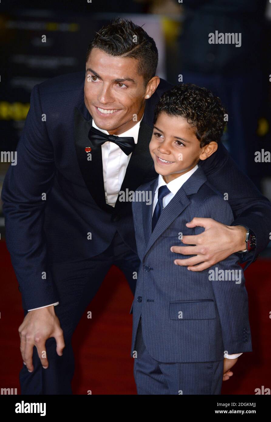 Cristiano ronaldo and son cristiano ronaldo junior hi res stock