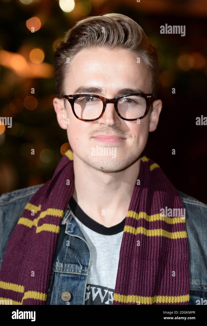Tom Fletcher attending the launch of Hogwarts In The Snow at Warner
