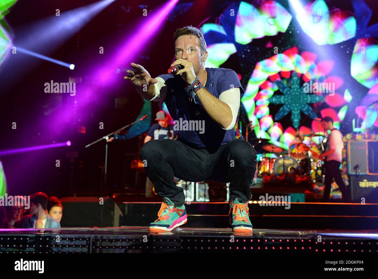 Will Champion, Guy Berryman, Chris Martin and Jonny Buckland of Coldplay  attend the Capital FM Jingle Bell Ball 2015 at the O2 Arena, London Stock  Photo - Alamy