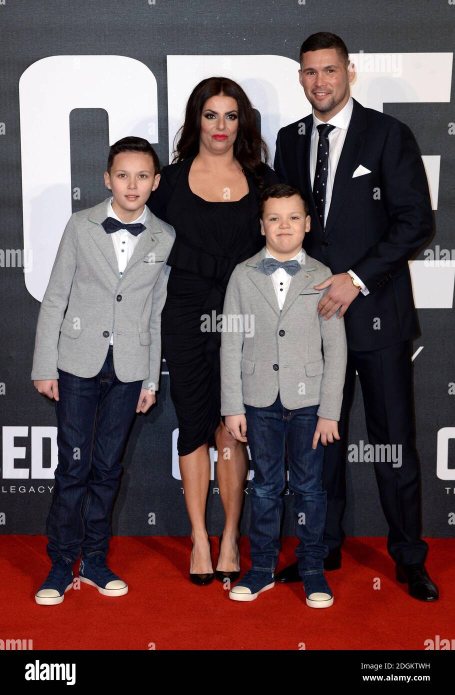 Tony Bellew right And Family Attending The European Premiere Of Creed tony-bellew-right-and-family-attending-the-european-premiere-of-creed