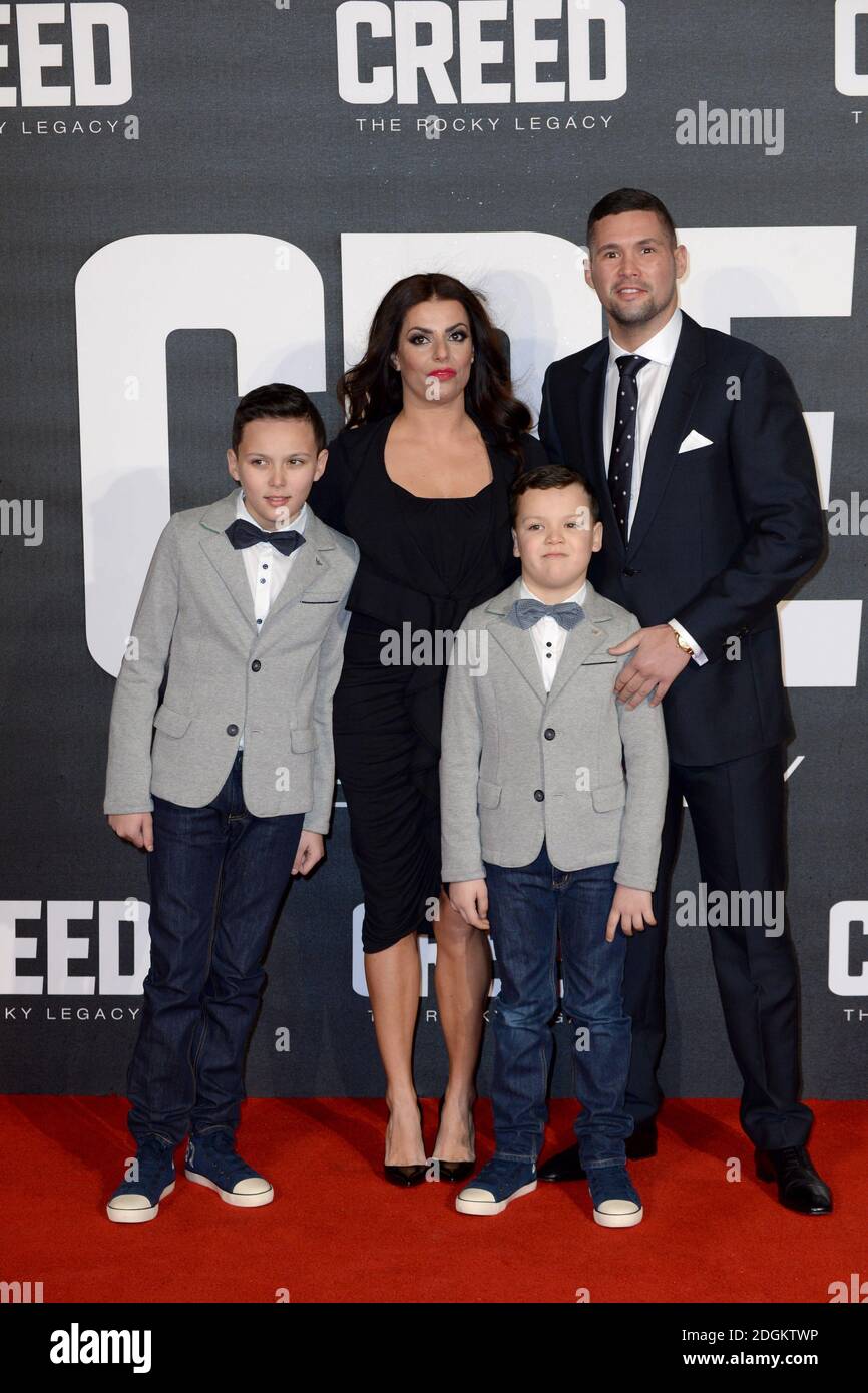 Tony Bellew right And Family Attending The European Premiere Of Creed tony-bellew-right-and-family-attending-the-european-premiere-of-creed