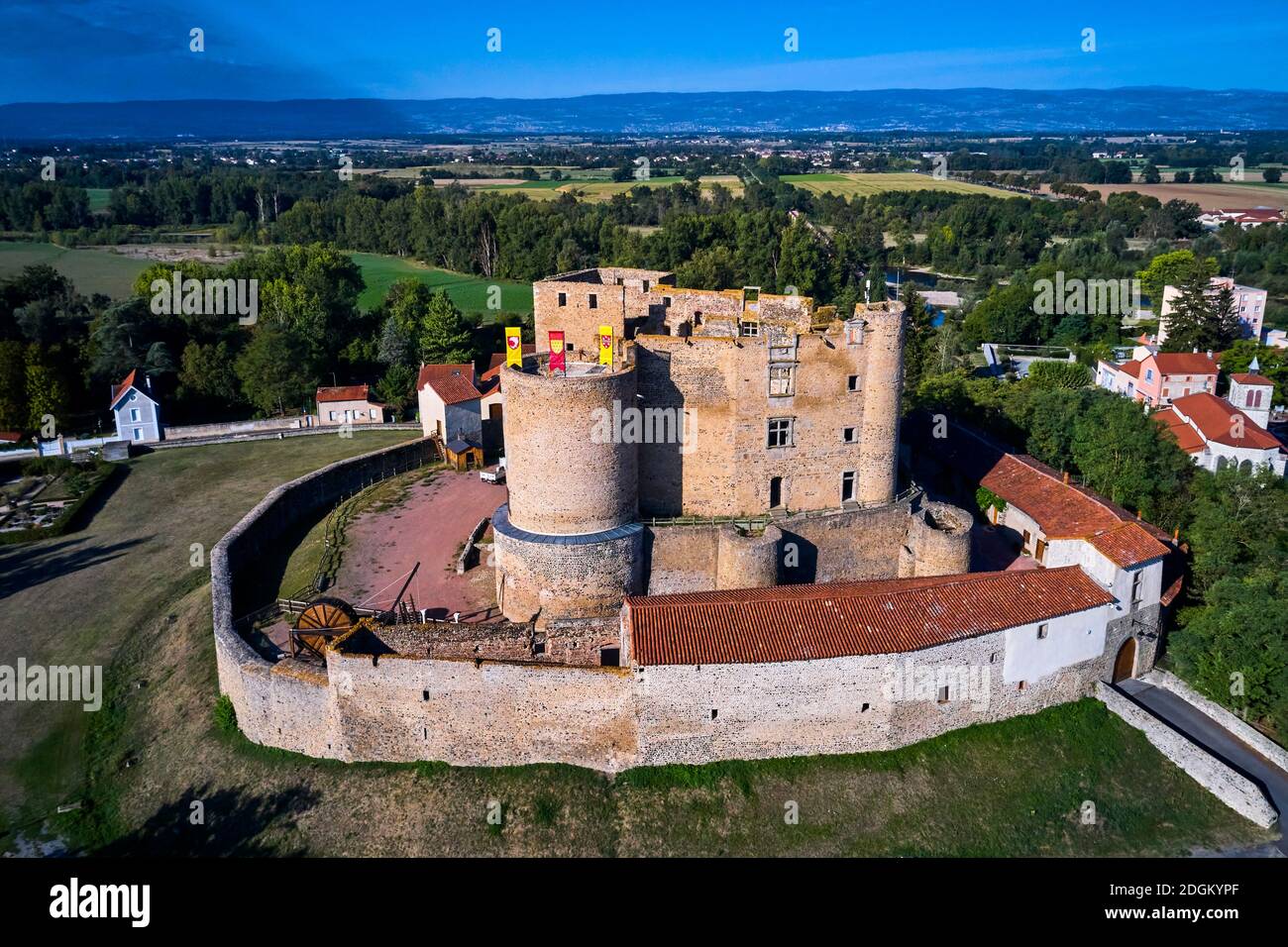 France, Loire (42), Montrond-les-Bains, Montrond castle, Loire valley Stock Photo