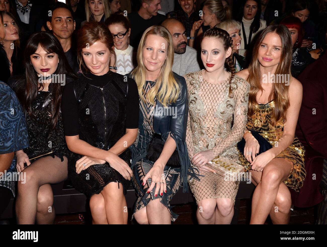 Zara Martin, Millie Mackintosh, Alice Naylor-Leyland, Rosie Fortescue and  Alicia Rountree attending the Julien Macdonald Catwalk Show, No1 Mayfair,  part of London Fashion Week AW2016 Stock Photo - Alamy