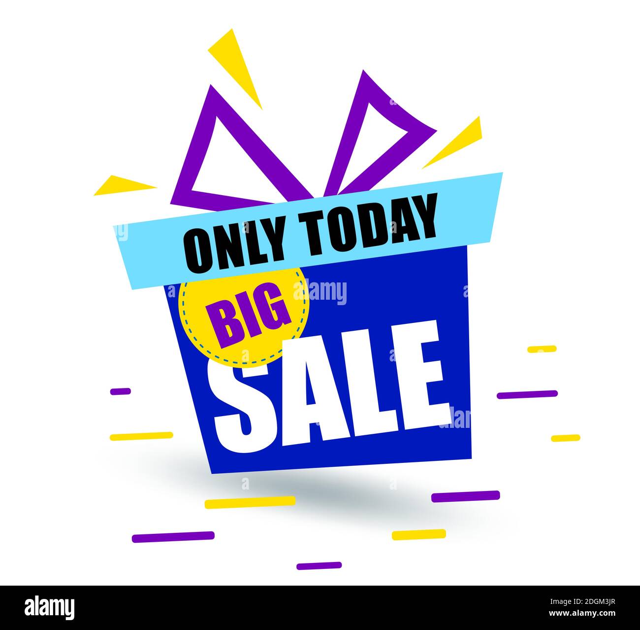 https://c8.alamy.com/comp/2DGM3JR/banner-big-sale-blue-gift-box-says-sale-only-today-promotion-background-offer-bluel-sale-tag-vector-banner-in-modern-flat-style-on-white-2DGM3JR.jpg