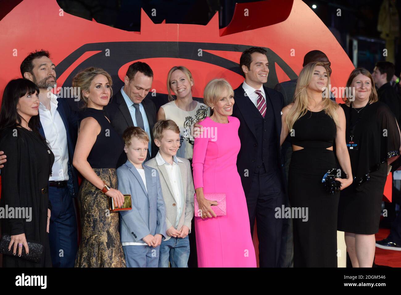 Marianne Cavill, Henry Cavill, Tara King and family attending the