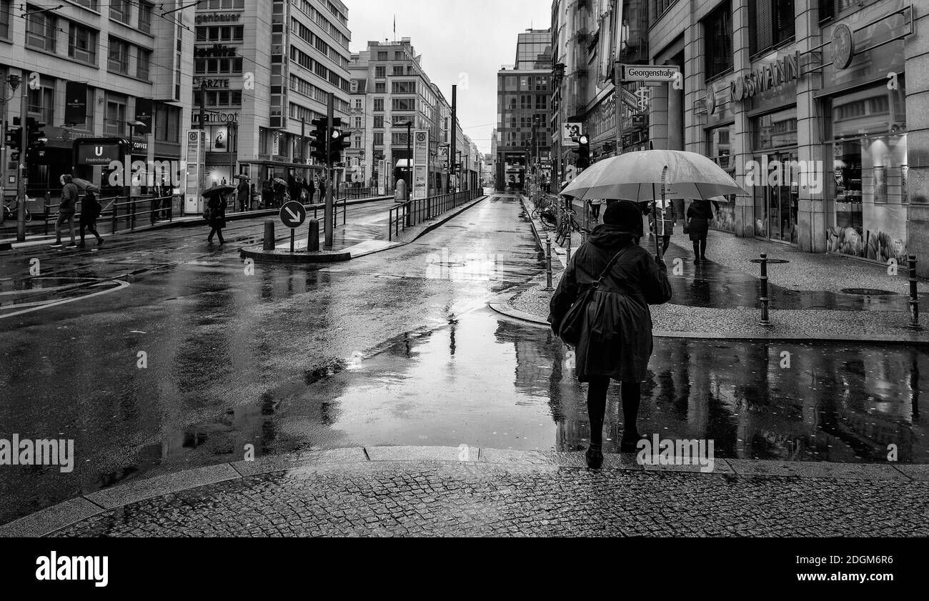Rainy weather in Berlin Stock Photo - Alamy