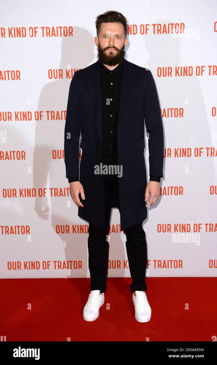 Grigoriy Dobrygin arriving at the UK Premiere of Our Kind Of Traitor, The Washington Hotel, London.  Stock Photo