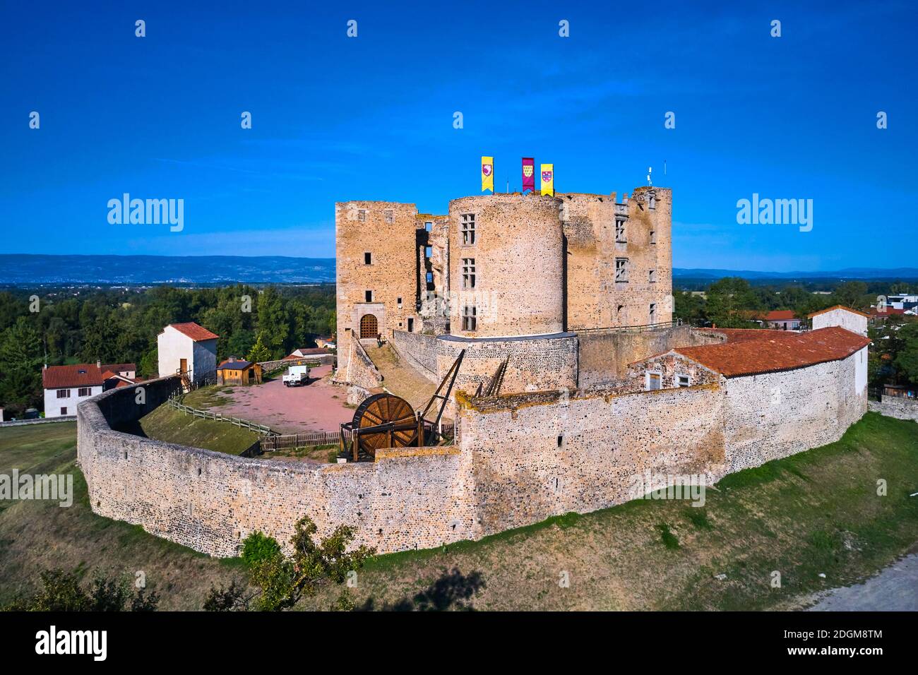 France, Loire (42), Montrond-les-Bains, Montrond castle, Loire valley Stock Photo