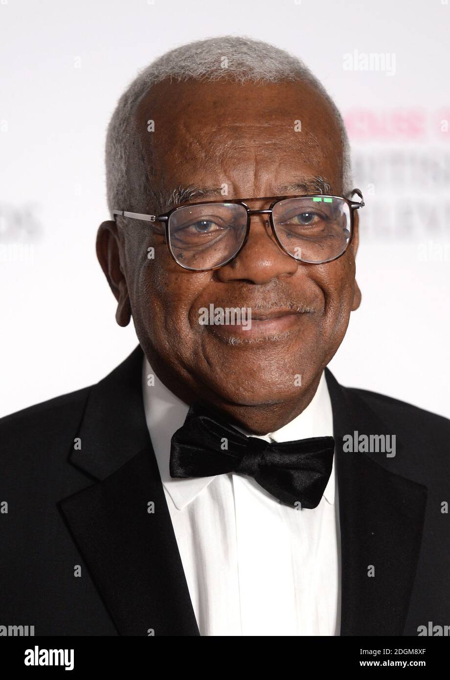 Sir Trevor McDonald in the press room at the House of Fraser BAFTA TV Awards 2016, at the Royal