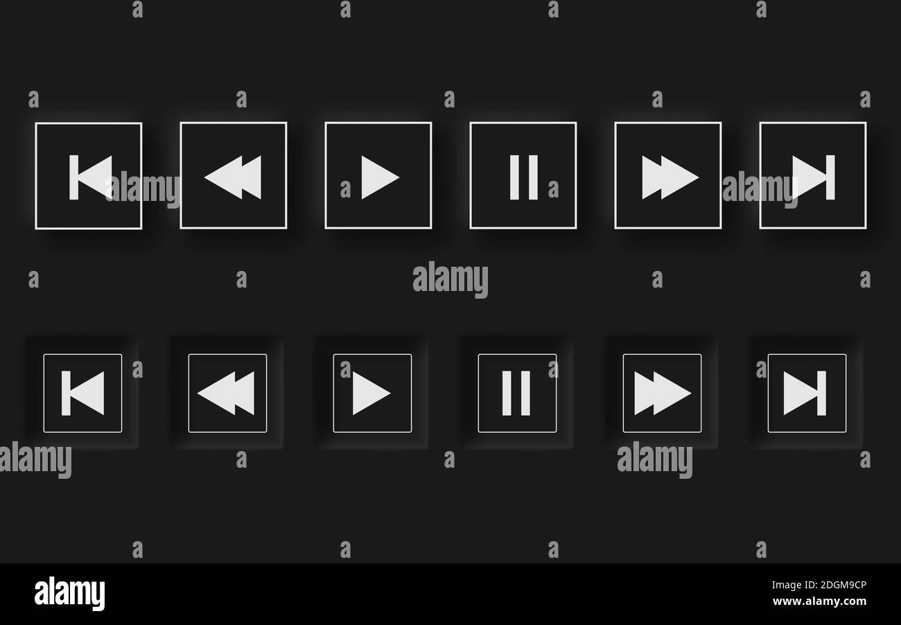Play pause stop buttons hi-res stock photography and images - Alamy