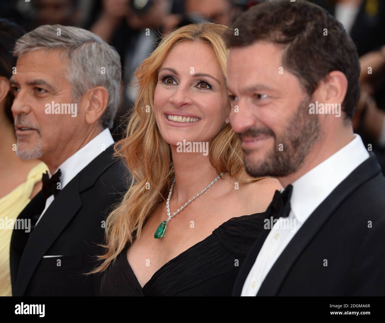 Clooney, Julia Roberts and Dominic West attending the Money