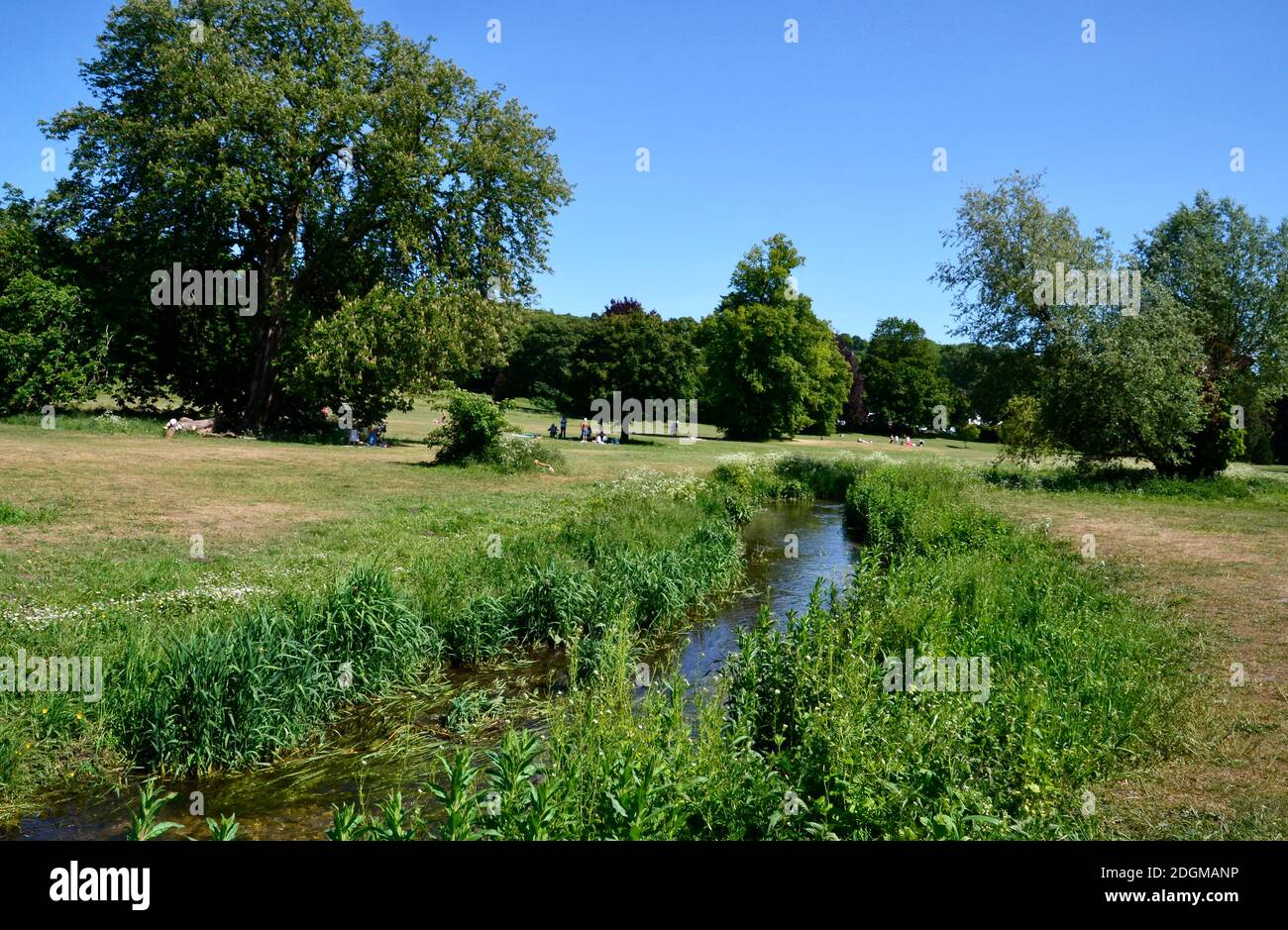 Stream running through Hughenden Park, Hughenden, High