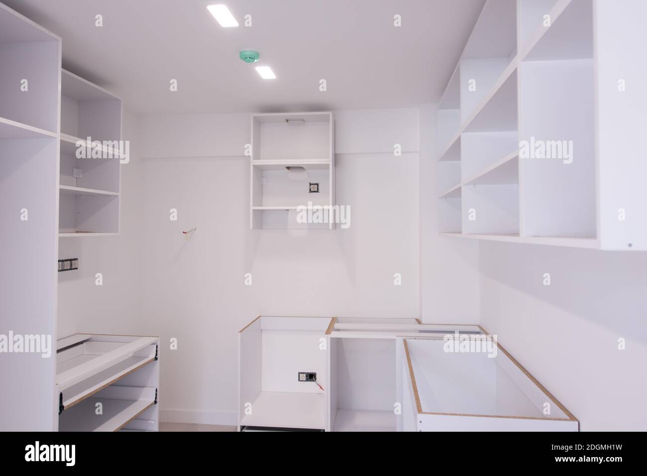Work in progress on the kitchen interior Stock Photo - Alamy