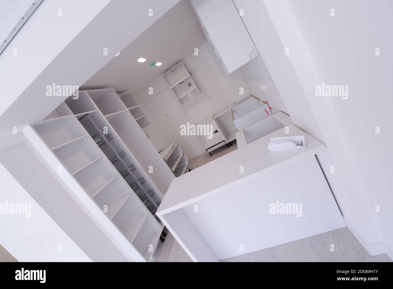 Work in progress on the kitchen interior Stock Photo - Alamy