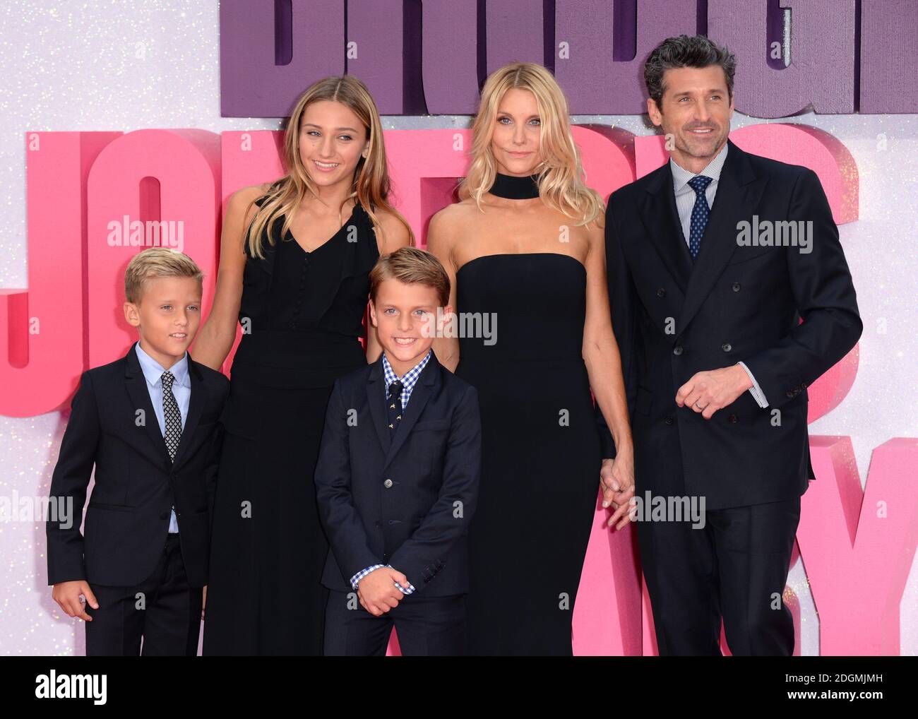 Patrick Dempsey, wife and family attending the Bridget Jones' Baby(02)