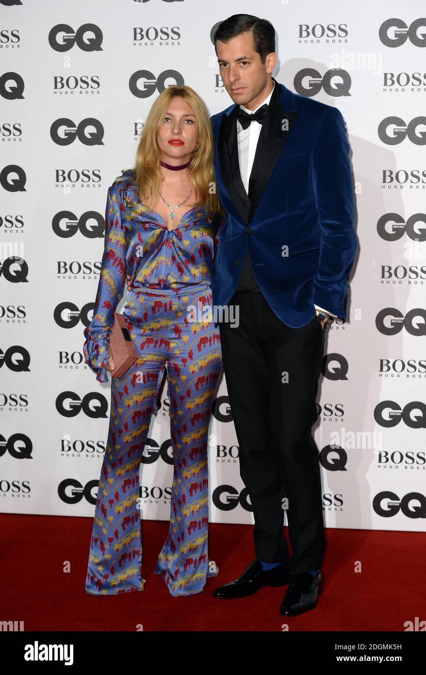 Mark Ronson and Josephine de La Baume attending the GQ Men of the Year Awards 2016 at the Tate Modern, London. Stock Photo