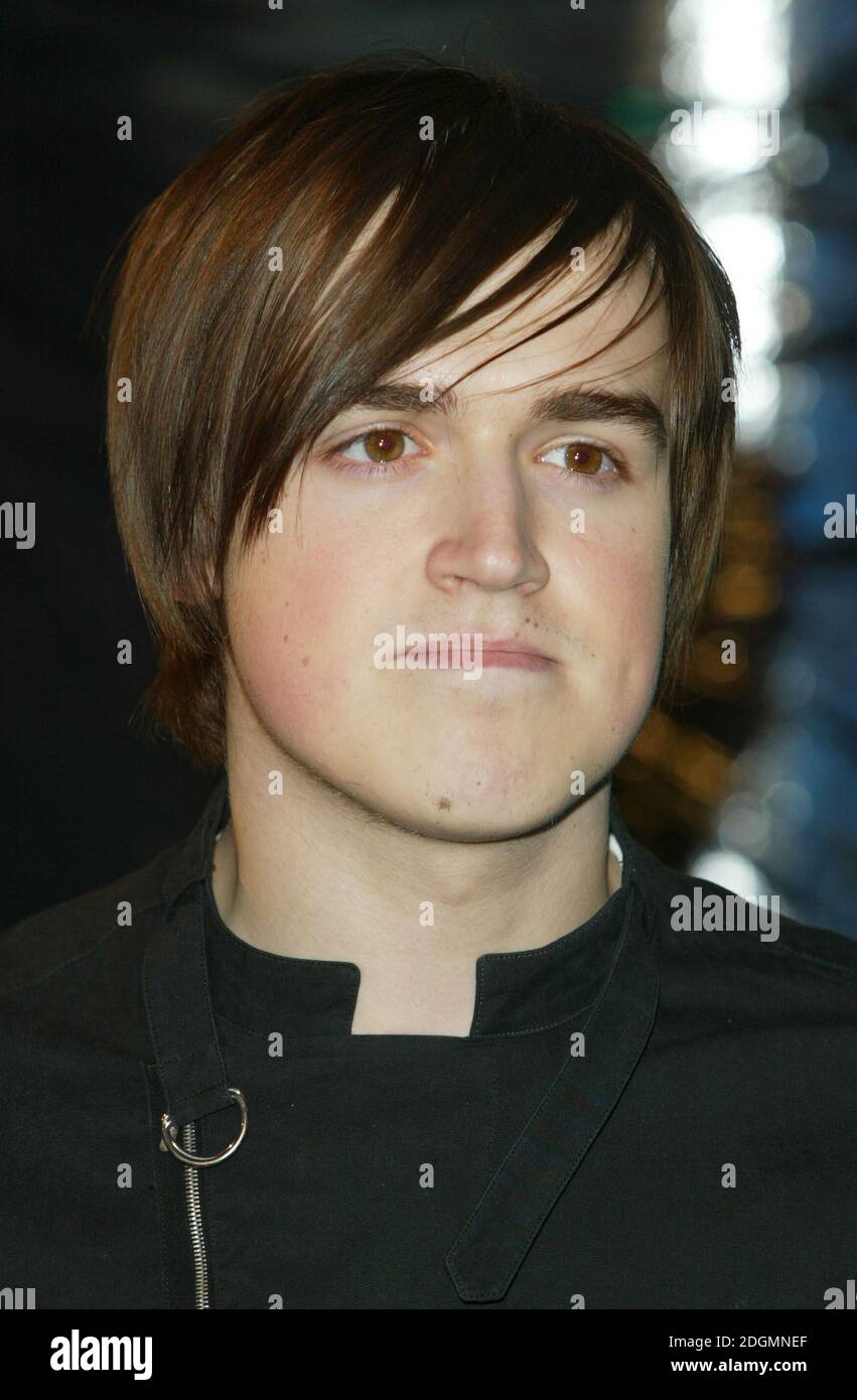 Tom Fletcher from McFly arriving at the TV recording of the 2005 TV