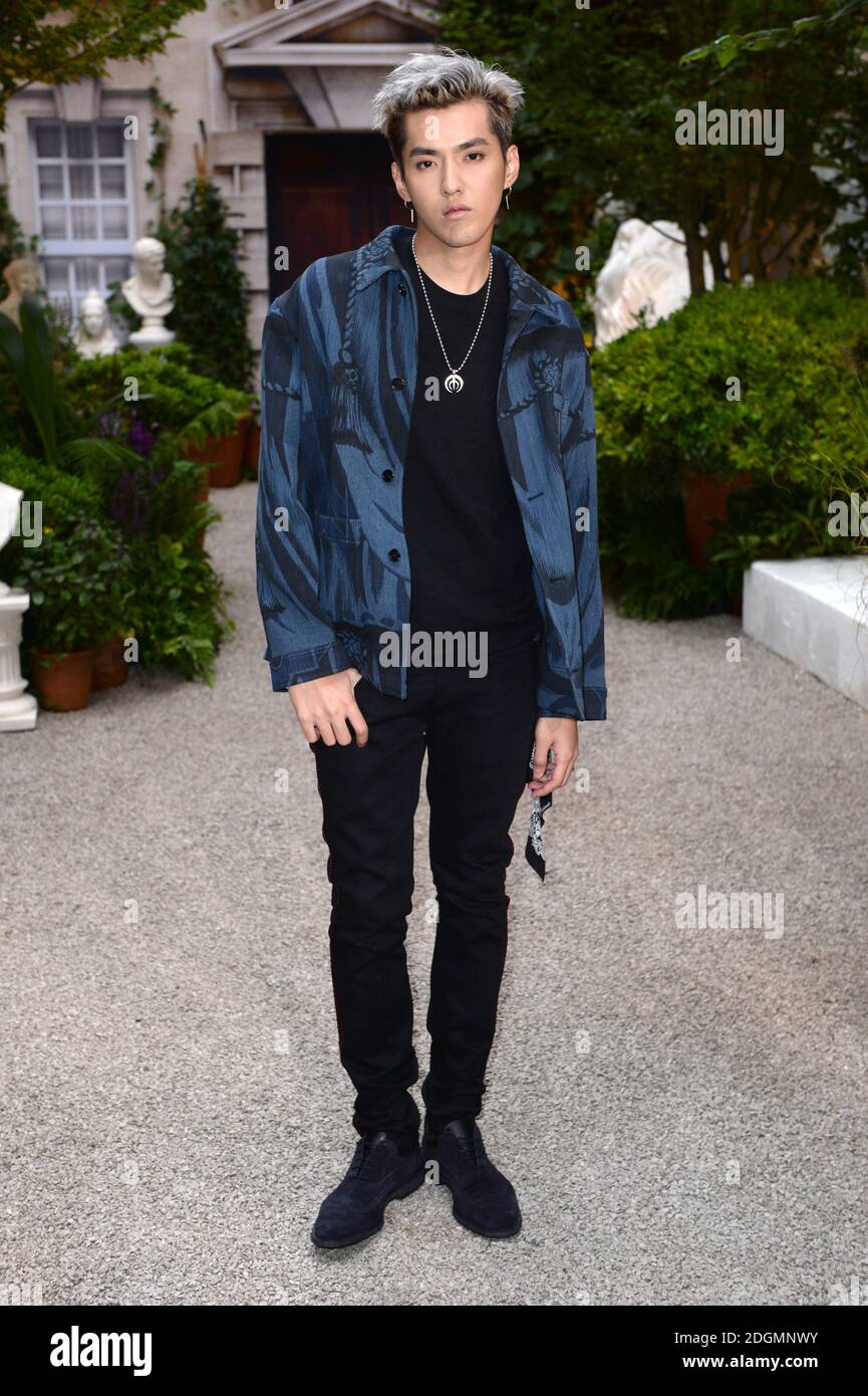 Kris Wu arriving at the Burberry Spring/ Summer 2017 London
