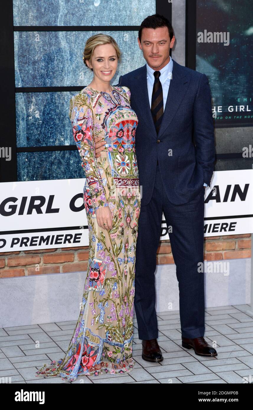 Emily Blunt and Luke Evans attending the world premiere of The Girl On