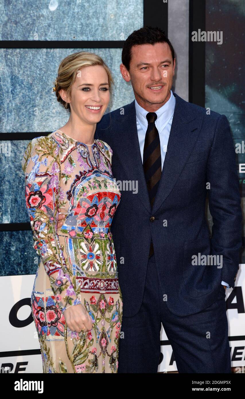Emily Blunt and Luke Evans attending the world premiere of The Girl On