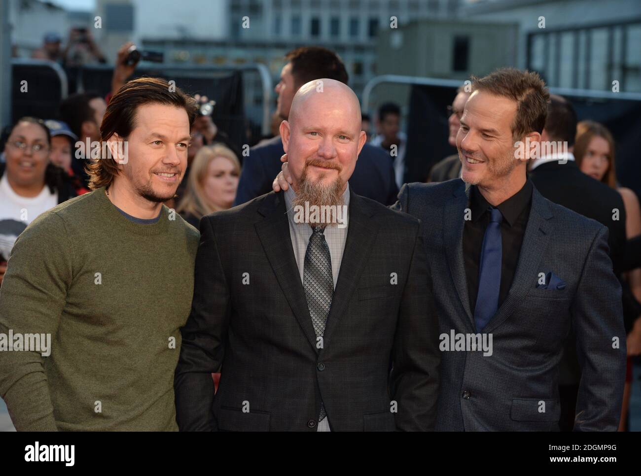 Mark Wahlberg Mike Williams And Director Peter Berg Attending The Deepwater Horizon European Premiere Held At Cineworld Leicester Square London Picture Date Monday September 26 2016 Photo Credit Should Read Doug Peters