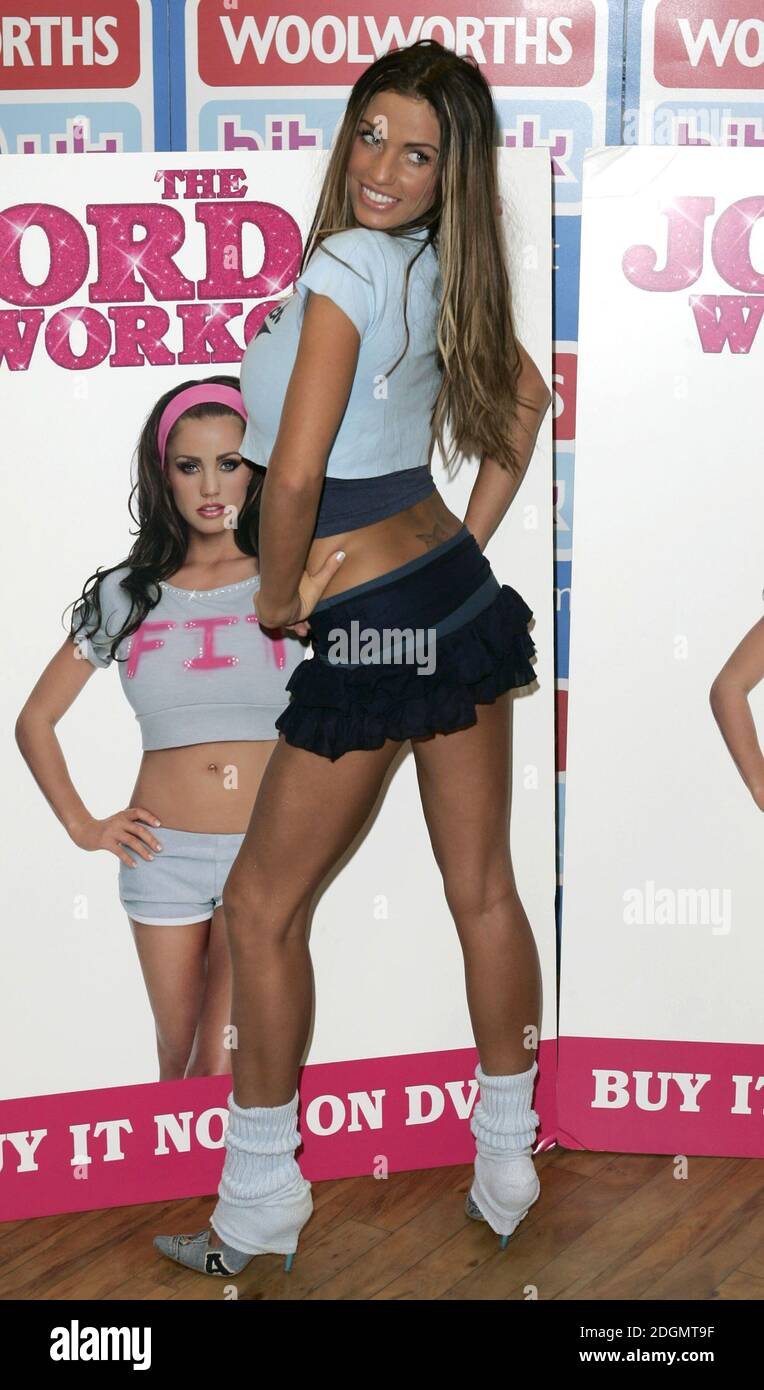 Jordan (Katie Price) launches her fitness video 'The Jordan Workout' at  Lakeside Shopping Centre, Thurrock Stock Photo - Alamy