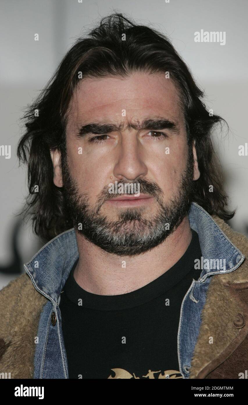 Eric Cantona arriving for the launch of the Nike 'Joga Bonito' football  movement. Portuguese for 'Play Beautiful', the Joga Bonito movement was  started by Eric Cantona. The party was held at The