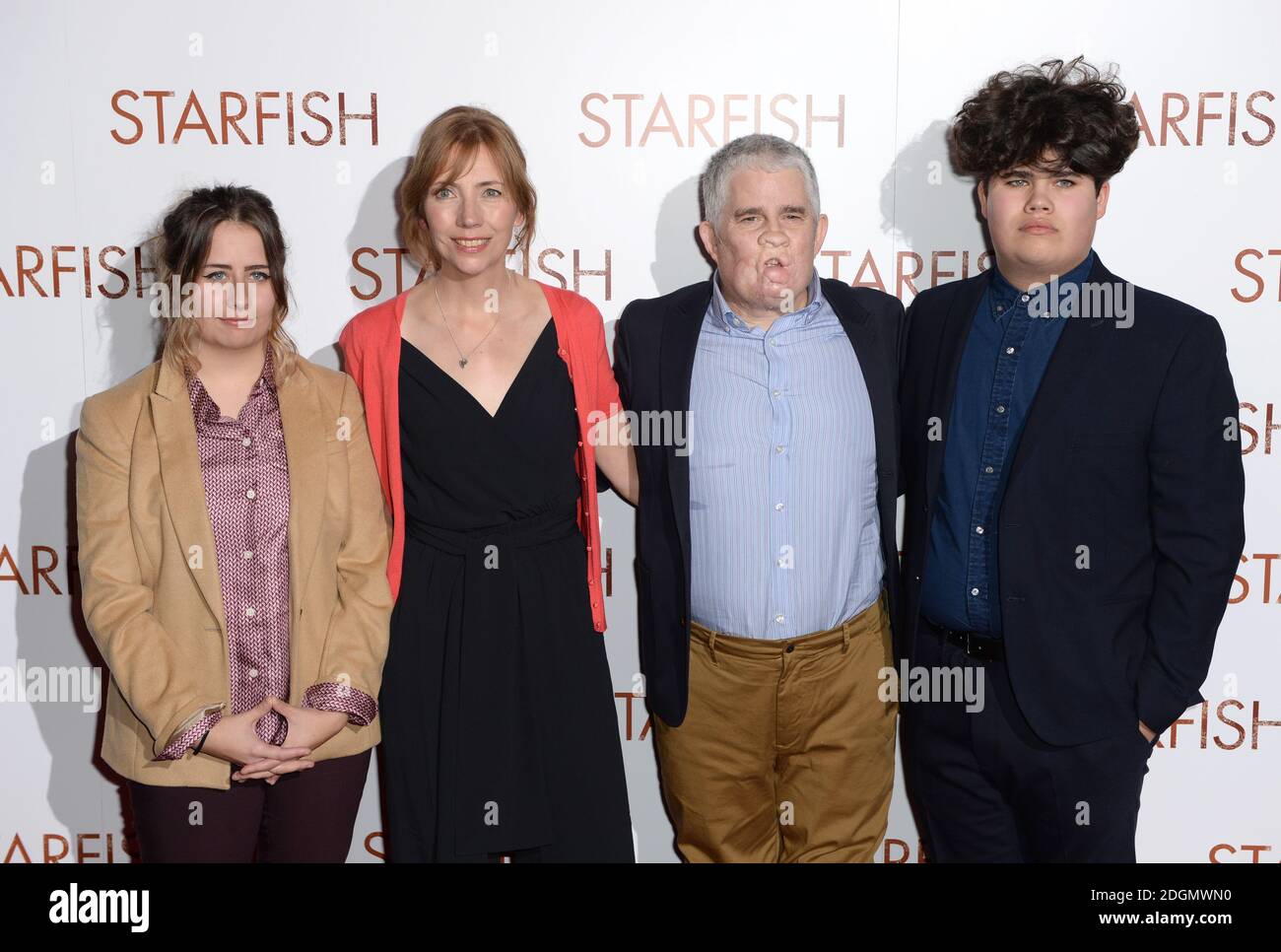 Nicola Ray, Tom Ray and family arriving at the UK Premiere of Starfish, the  Curzon Mayfair Cinema, London Stock Photo - Alamy