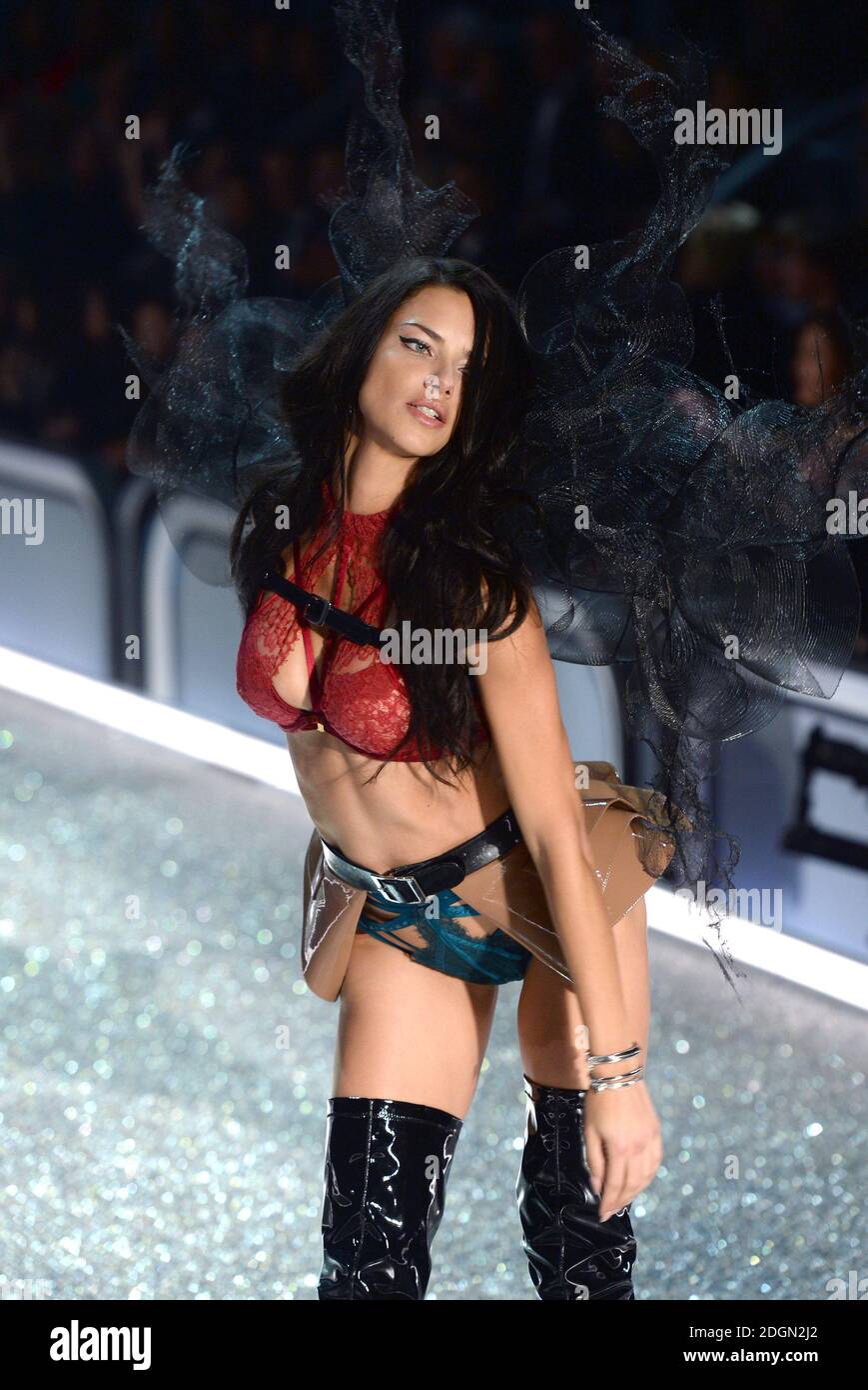 Adriana Lima on the catwalk during the Victoria's Secret Fashion Show 2016  held at The Grand Palais, Paris, France Stock Photo - Alamy