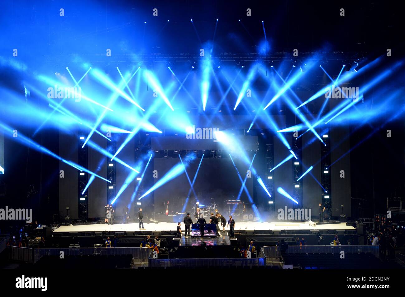 General view of The O2 Arena ahead of the Capital FM Jingle Bell Ball 2016 with Coca-Cola at The O2 Arena in London.  Picture credit should read Doug Peters/ EMPICS Entertainment. Stock Photo