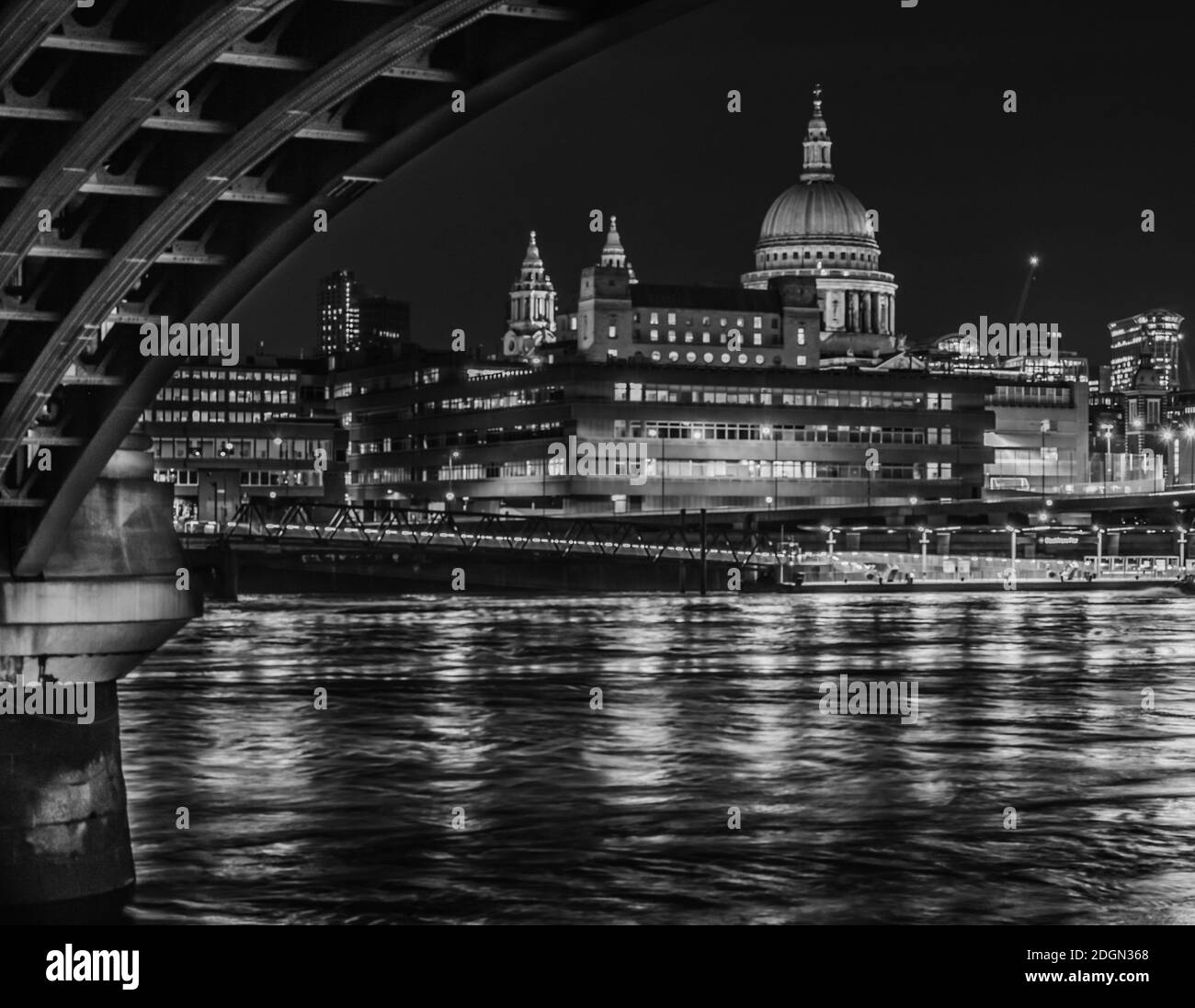 London at Night Stock Photo