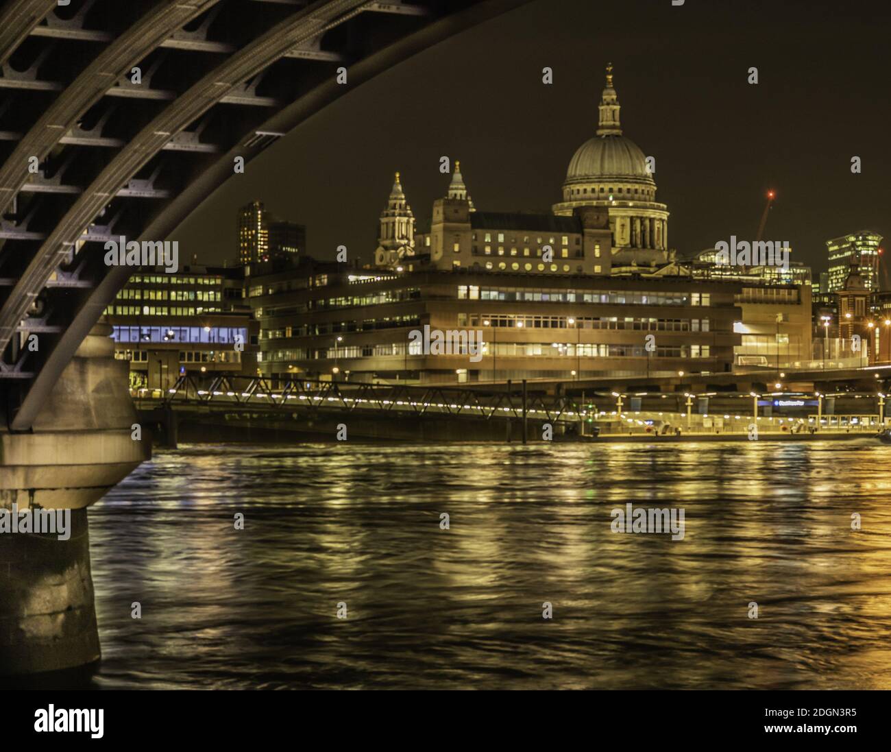 London at Night Stock Photo