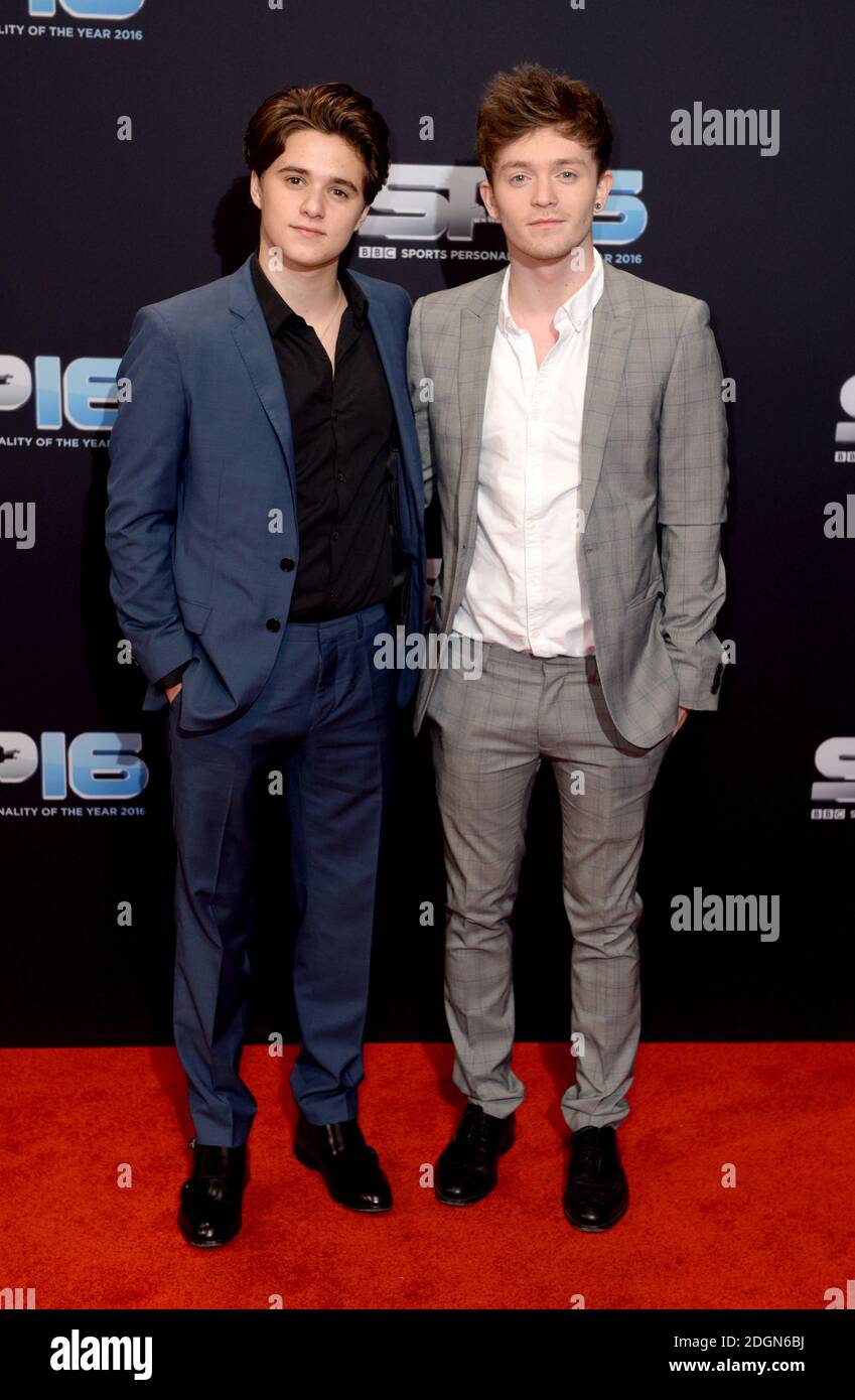 Brad Simpson Left And Connor Ball During The Red Carpet Arrivals For c Sports Personality Of The Year 16 At The Vox At Resorts World Birmingham Photo Credit Should Read Doug Peters Empics