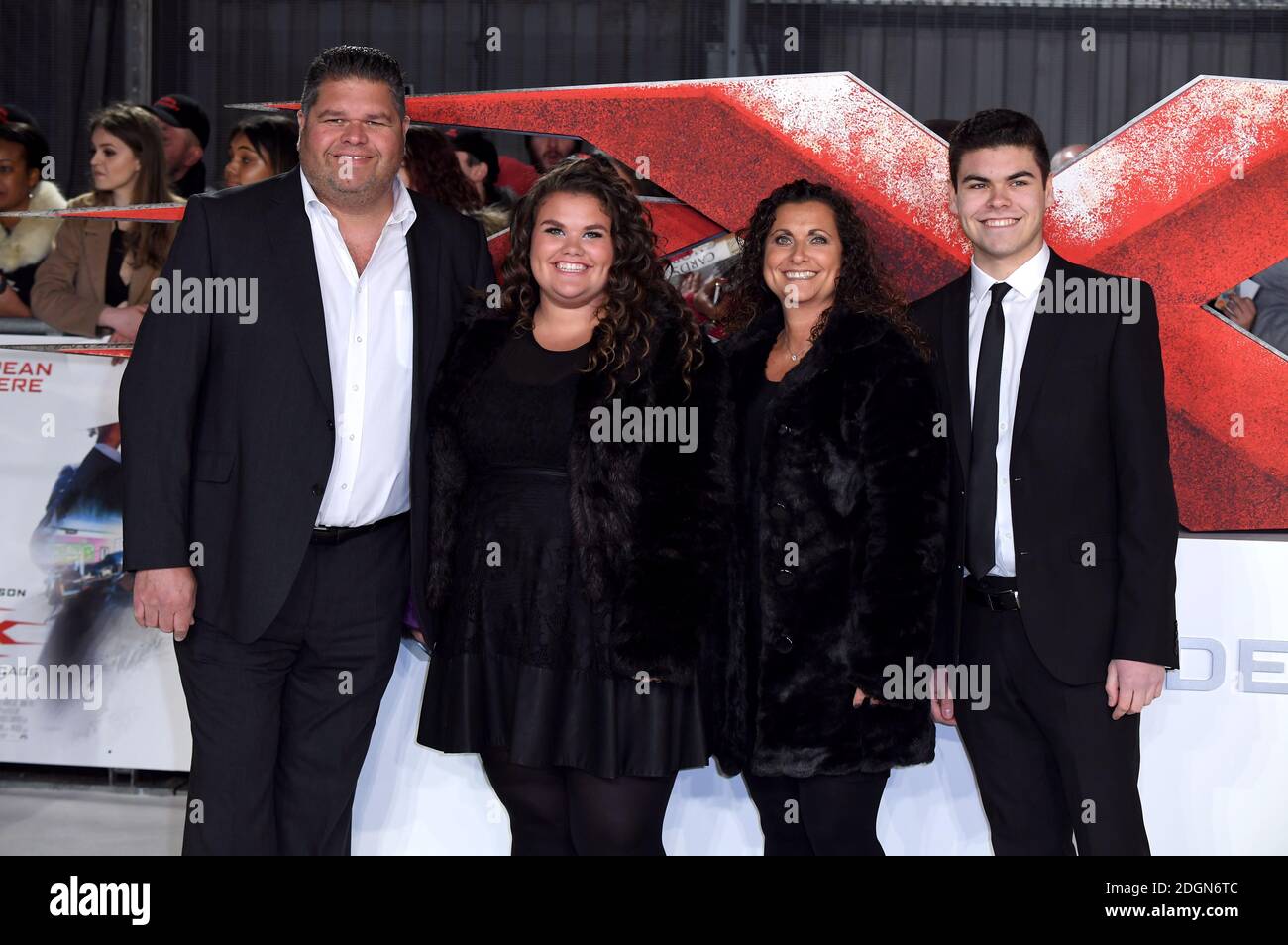 The Tapper Family (Jonathan, Nikki, Josh and Amy) from Googlebox attending  the xXx: Return of Xander Cage Premiere at the O2 Cineworld, London Stock  Photo - Alamy