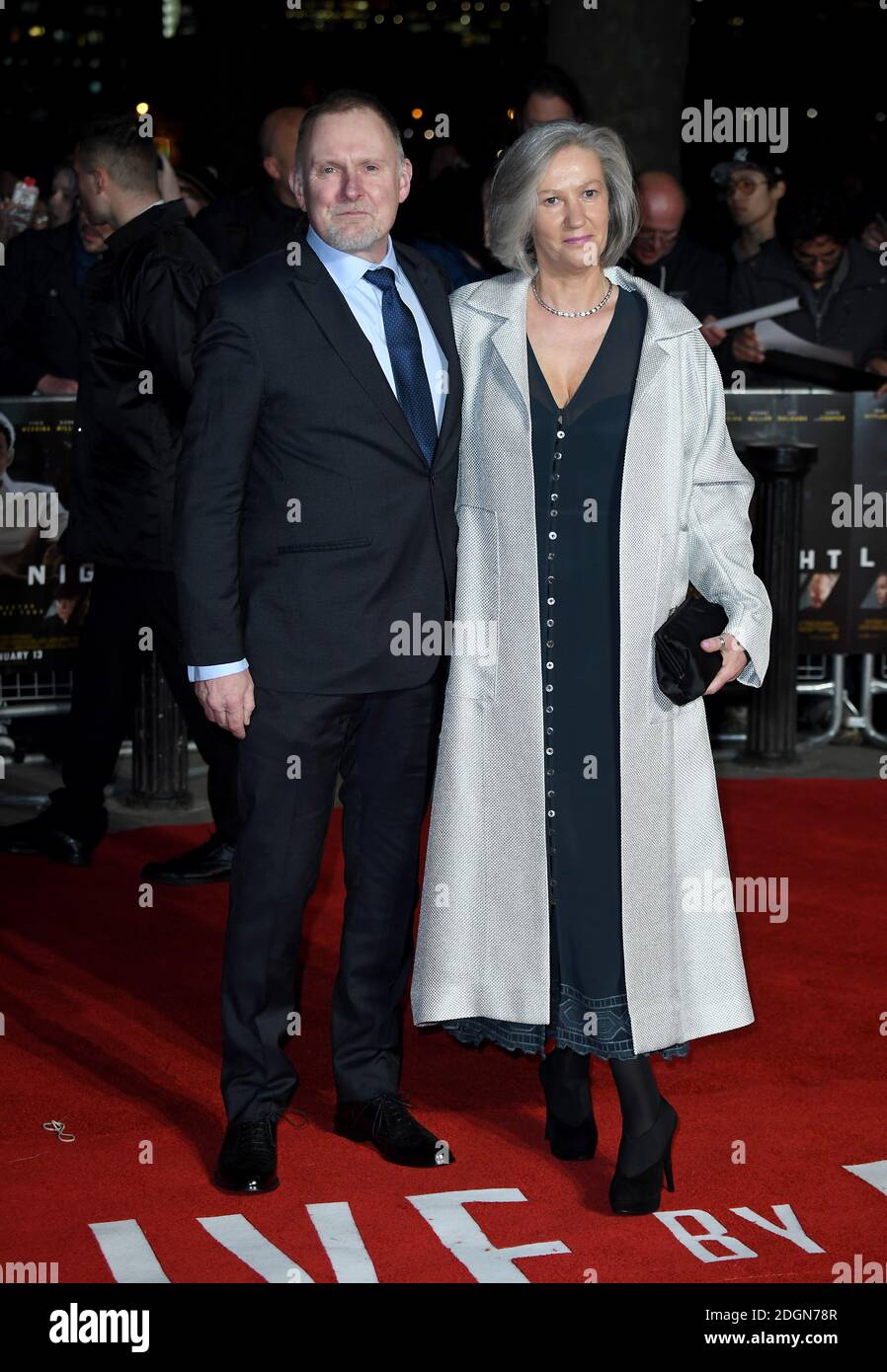 Robert Glenister and Celia Glenister attending the Live By Night