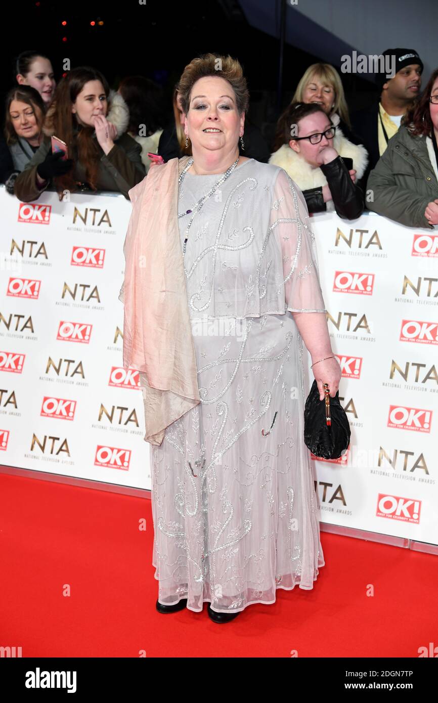 Anne Hegerty attending the National Television Awards 2017 held at the O2, London. Photo credit should read: Doug Peters/EMPICS Entertainment Stock Photo