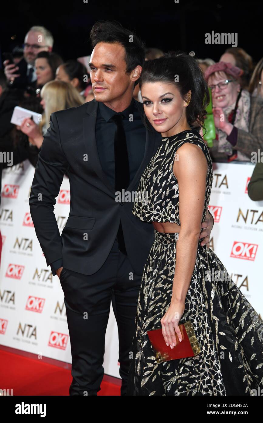 Gareth Gates and Faye Brookes attending the National Television Awards