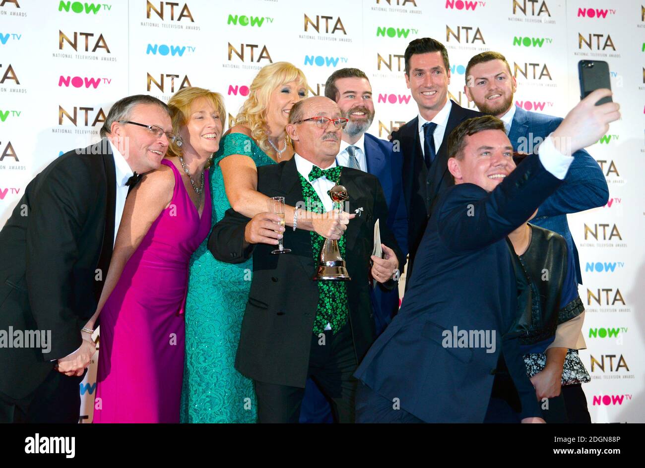 Brendan o carroll wife jennifer gibney and the cast of mrs browns boys