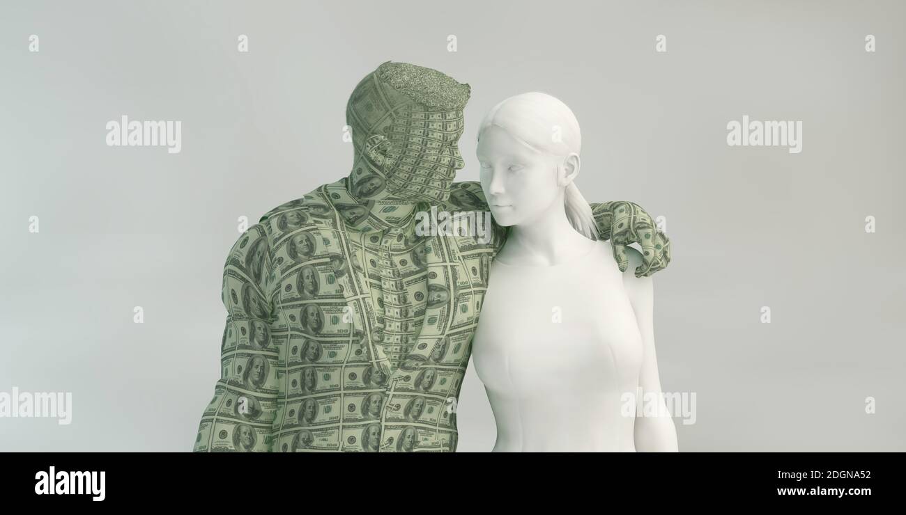 Money Worship Stock Photo