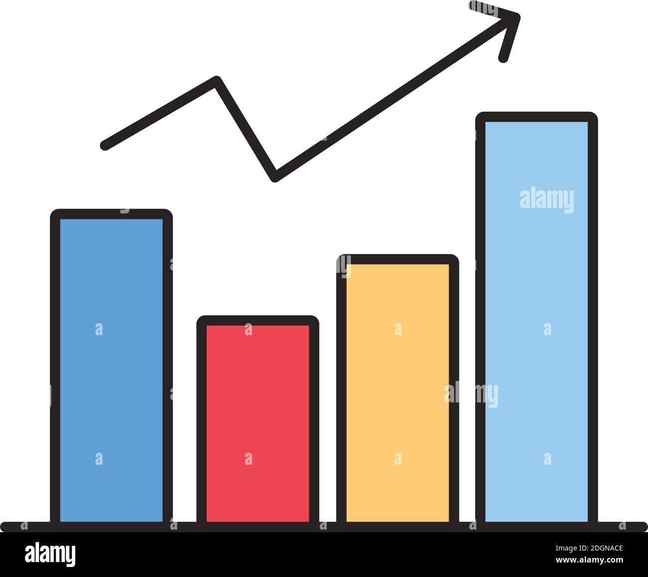 Statistics bars line fill hi-res stock photography and images - Alamy