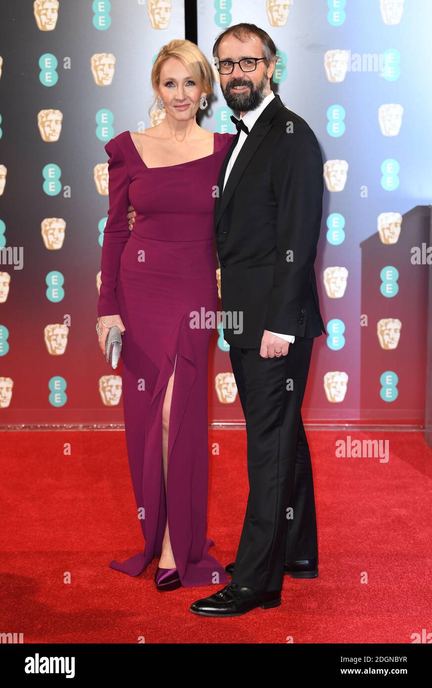 J. K. Rowling and Neil Murray attending the EE British Academy Film Awards held at the Royal Albert Hall, Kensington Gore, Kensington, London. Picture date: Sunday February 12, 2017. Photo credit should read: Doug Peters/ EMPICS Entertainment Stock Photo