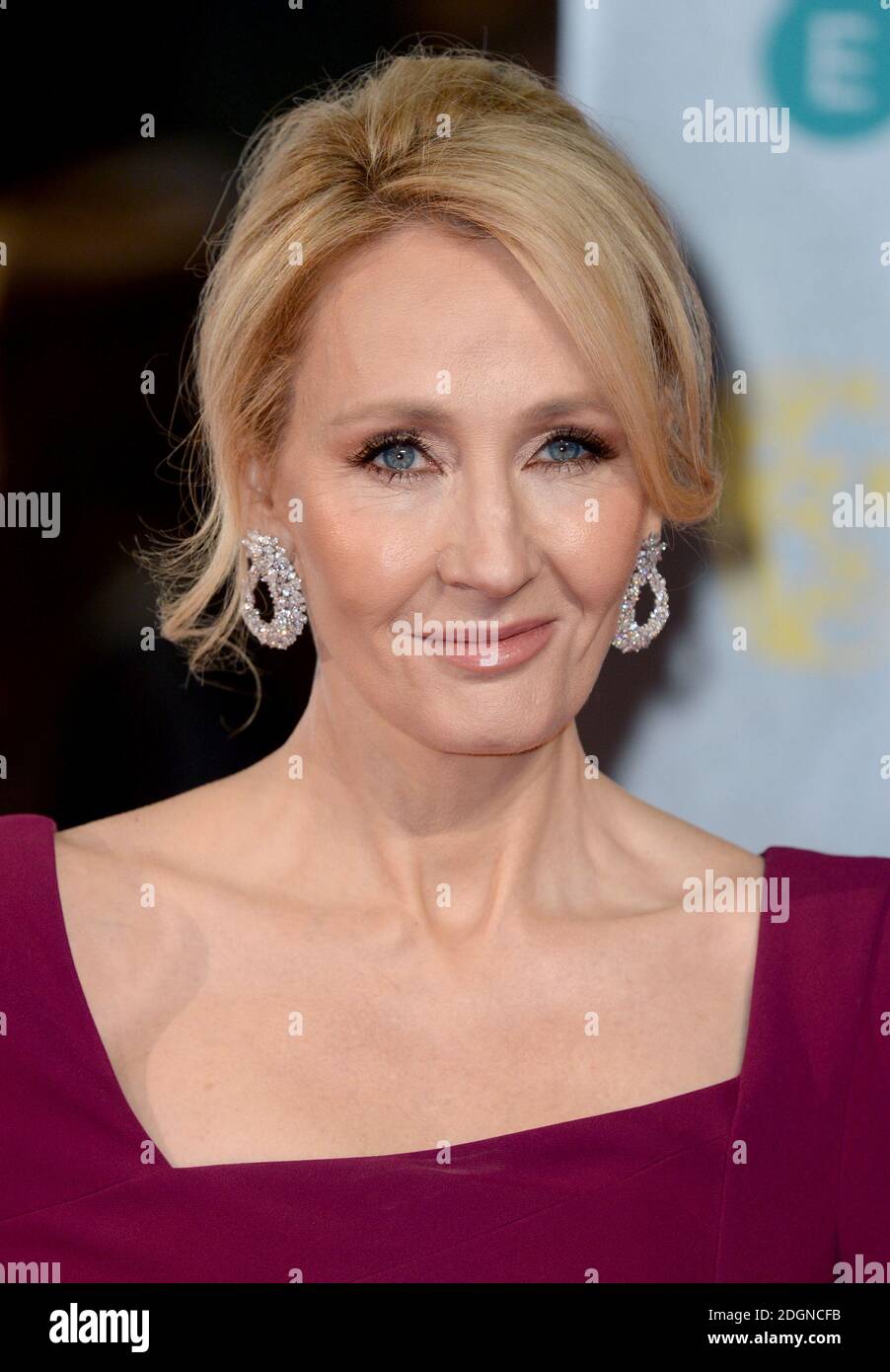 JK Rowling attending the EE British Academy Film Awards held at the Royal Albert Hall, Kensington Gore, Kensington, London. Picture date: Sunday February 12, 2017. Photo credit should read: Doug Peters/ EMPICS Entertainment Stock Photo