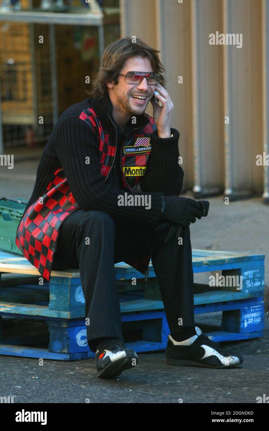 Jay Kay from Jamiroquai breaks down in his red sports on the Kings Road in London on the day that the public have to pay to in central London. Â©doug
