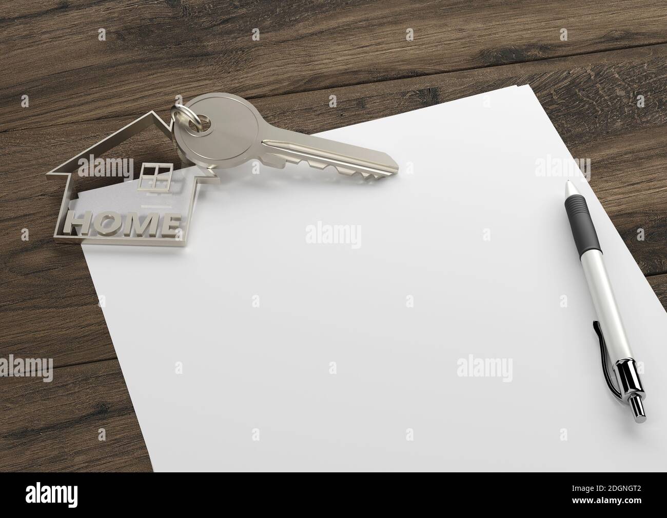 House Key - Illustration Stock Photo - Alamy