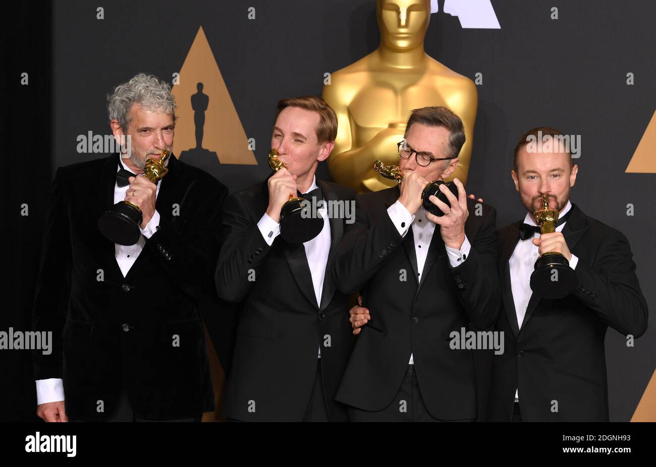 Sound mixers Peter Grace, Robert Mackenzie, Kevin O'Connell and Andy