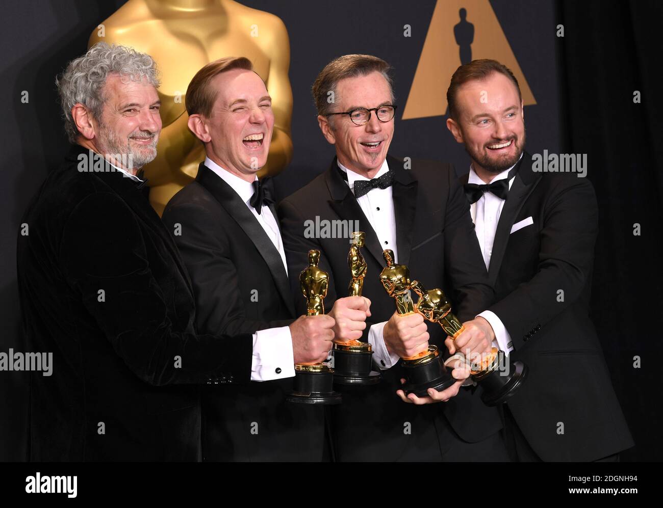 Sound mixers Peter Grace, Robert Mackenzie, Kevin O'Connell and Andy