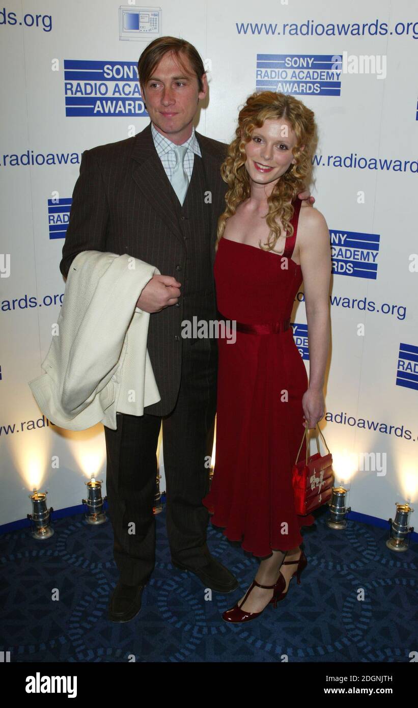 Emilia Fox and boyfriend at the Sony Radio Academy Awards held at the  Grosvenor House Hotel in Londons Park Lane. Full length, red dress. Â©doug  peters/allaction.co.uk Stock Photo - Alamy