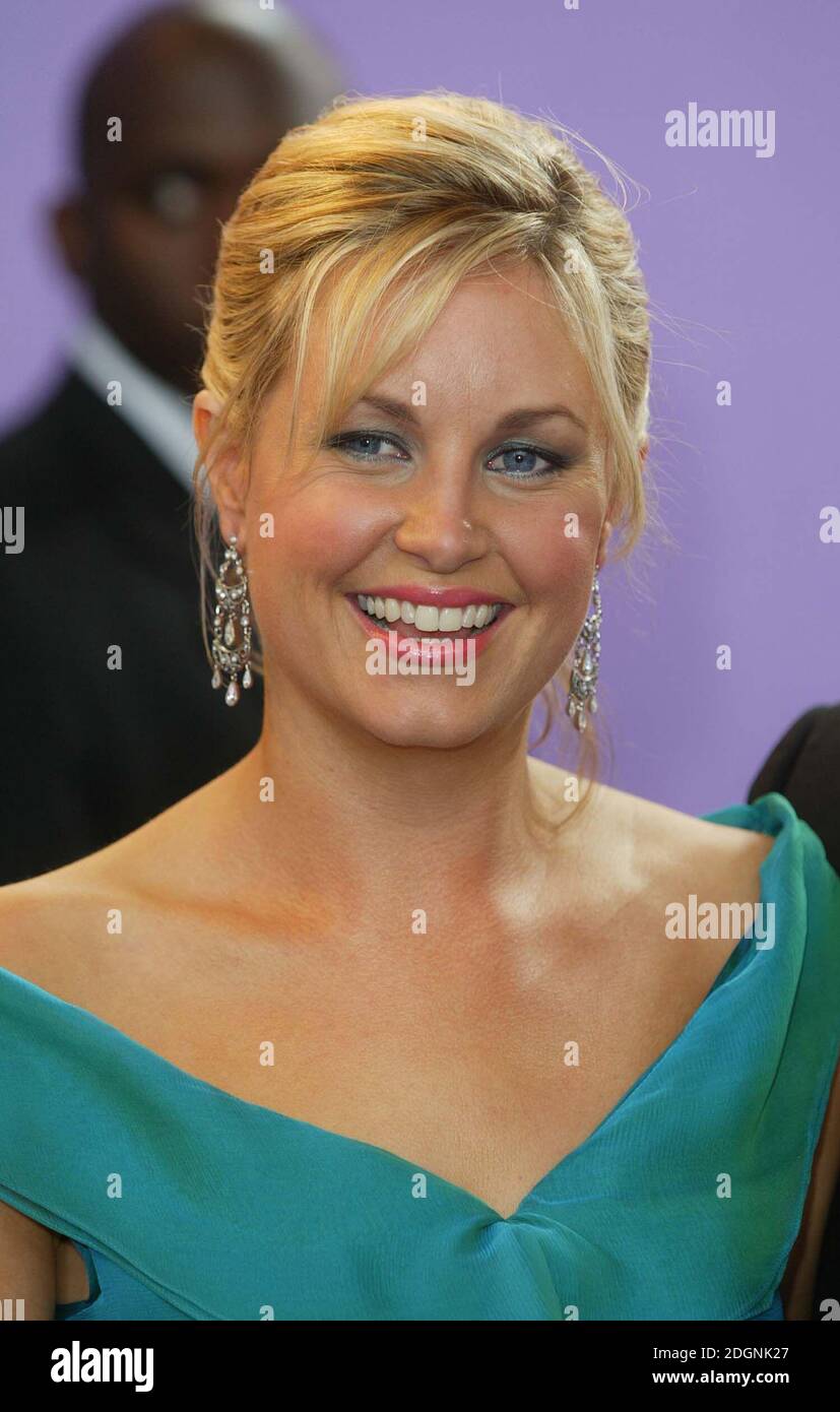 Kim Medcalf at the British Soap Awards 2003 held at the BBC TV Centre in west London. Head shot, earring Â©doug peters/allaction.co.uk  Stock Photo